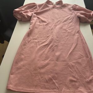 Pink Puff Sleeves Women’s dress Fashion Nova